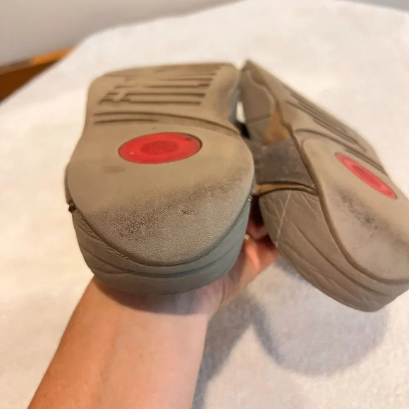 Fitflop MensTaupe Sling Nylon Walking Sandal 11 Flat Comfort Slip On Casual - Picture 10 of 12